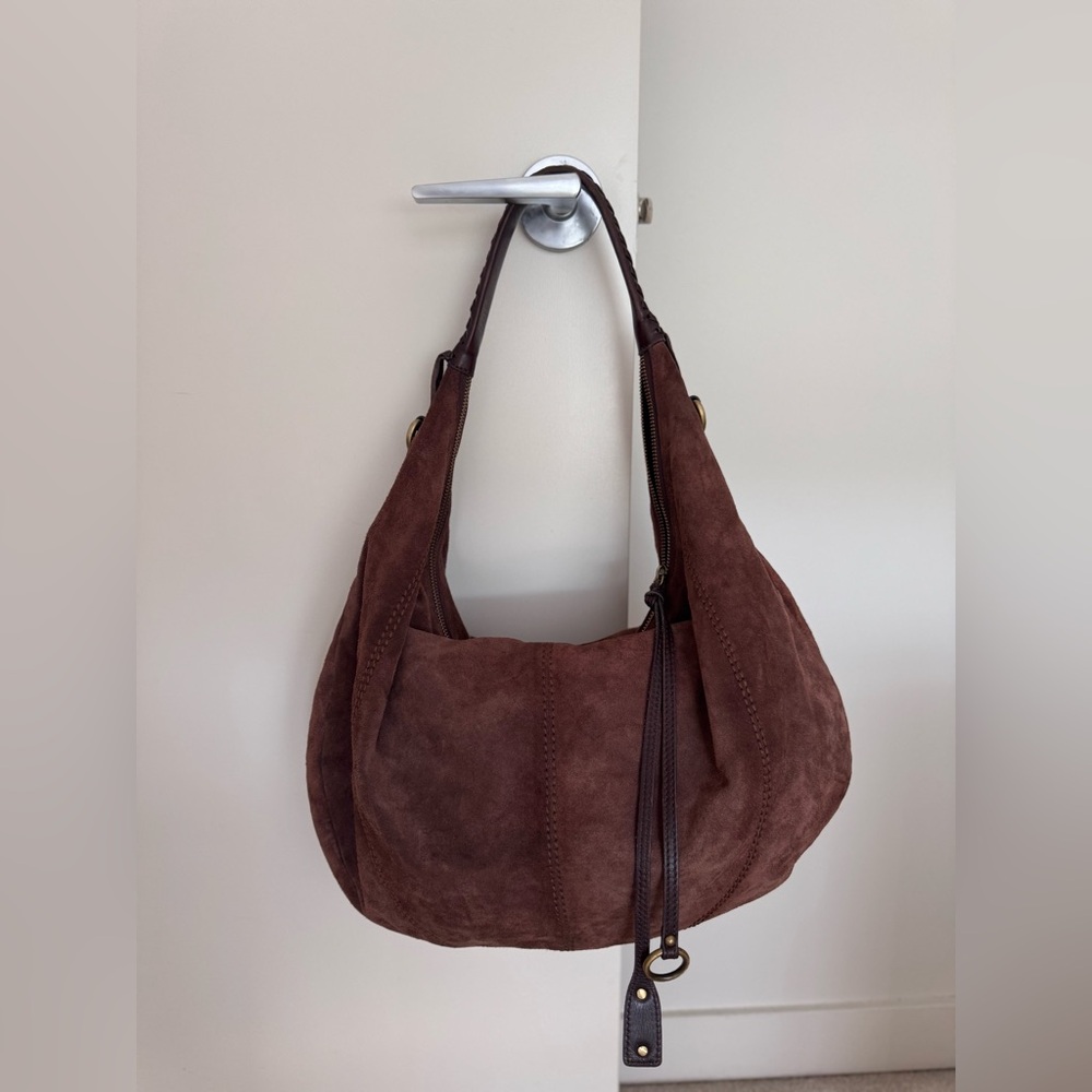 Brown Suede Abro Bag
